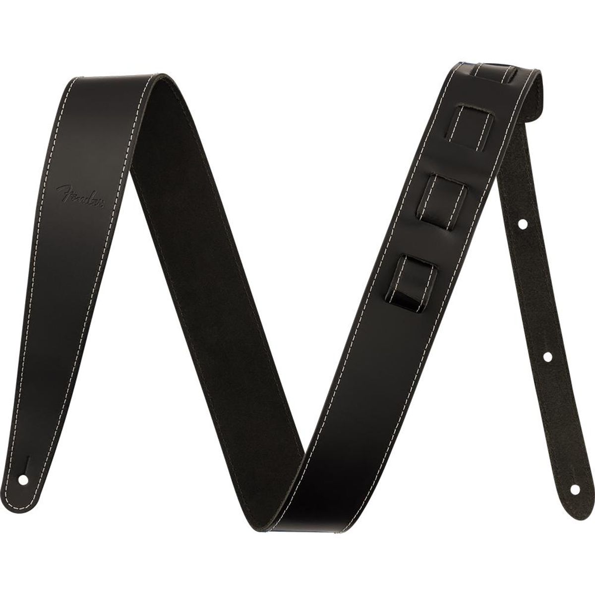FENDER - Correa De Cuero Para Guitarra Fender Essentials Leather Straps - Negro