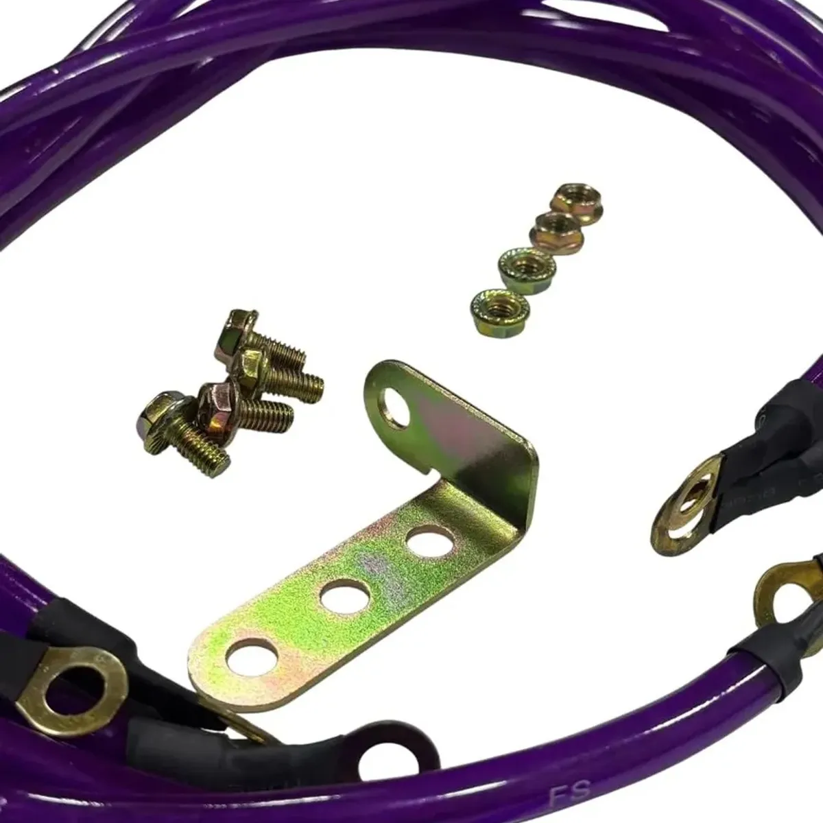 GENERICO - Cable Automotriz Sistema Conexión A Tierra Morado