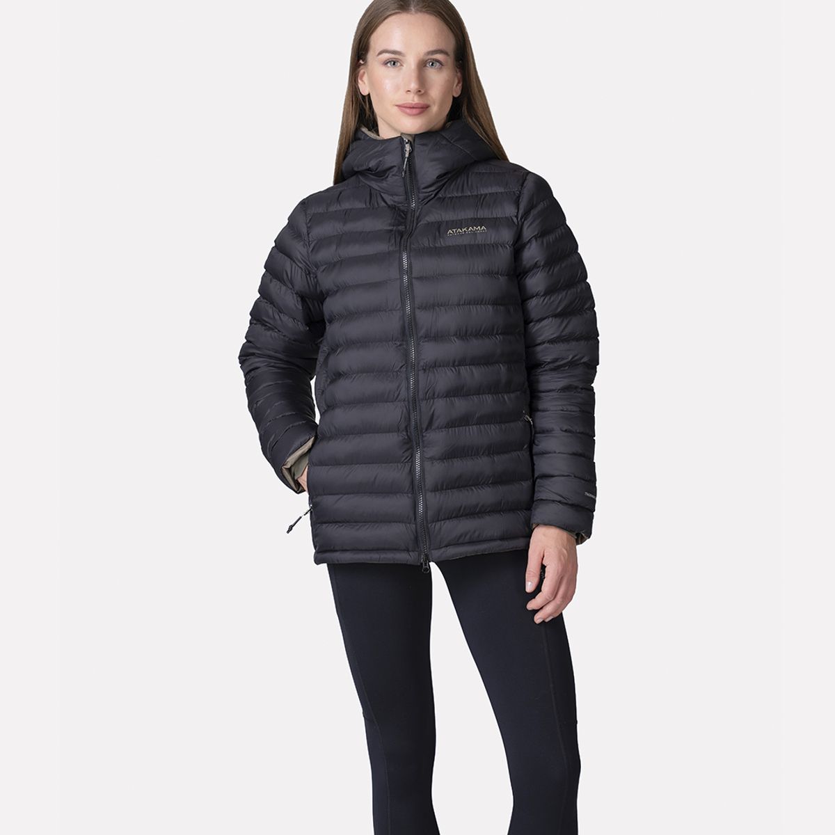 ATAKAMA OUTDOOR - Chaqueta Parka Térmica Mujer Indomita Negra Atakama Outdoor
