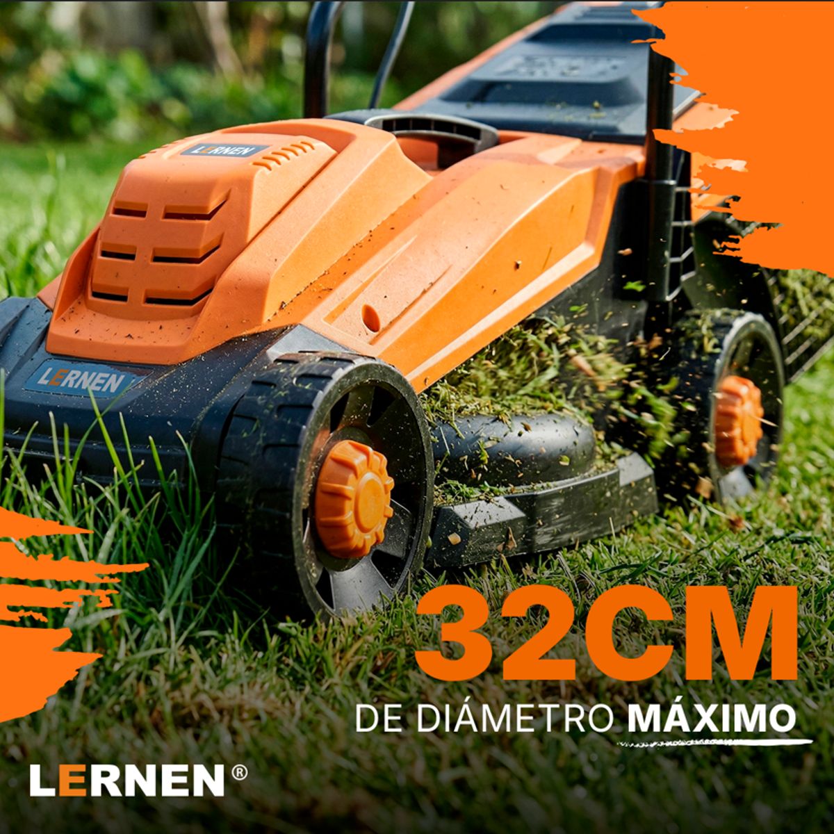 LERNEN - Cortacésped Eléctrico Lernen 1400W 30L Corta Pasto