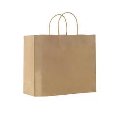 GENERICO - Bolsas Papel Kraft 12 Unidades 32x25x11cm