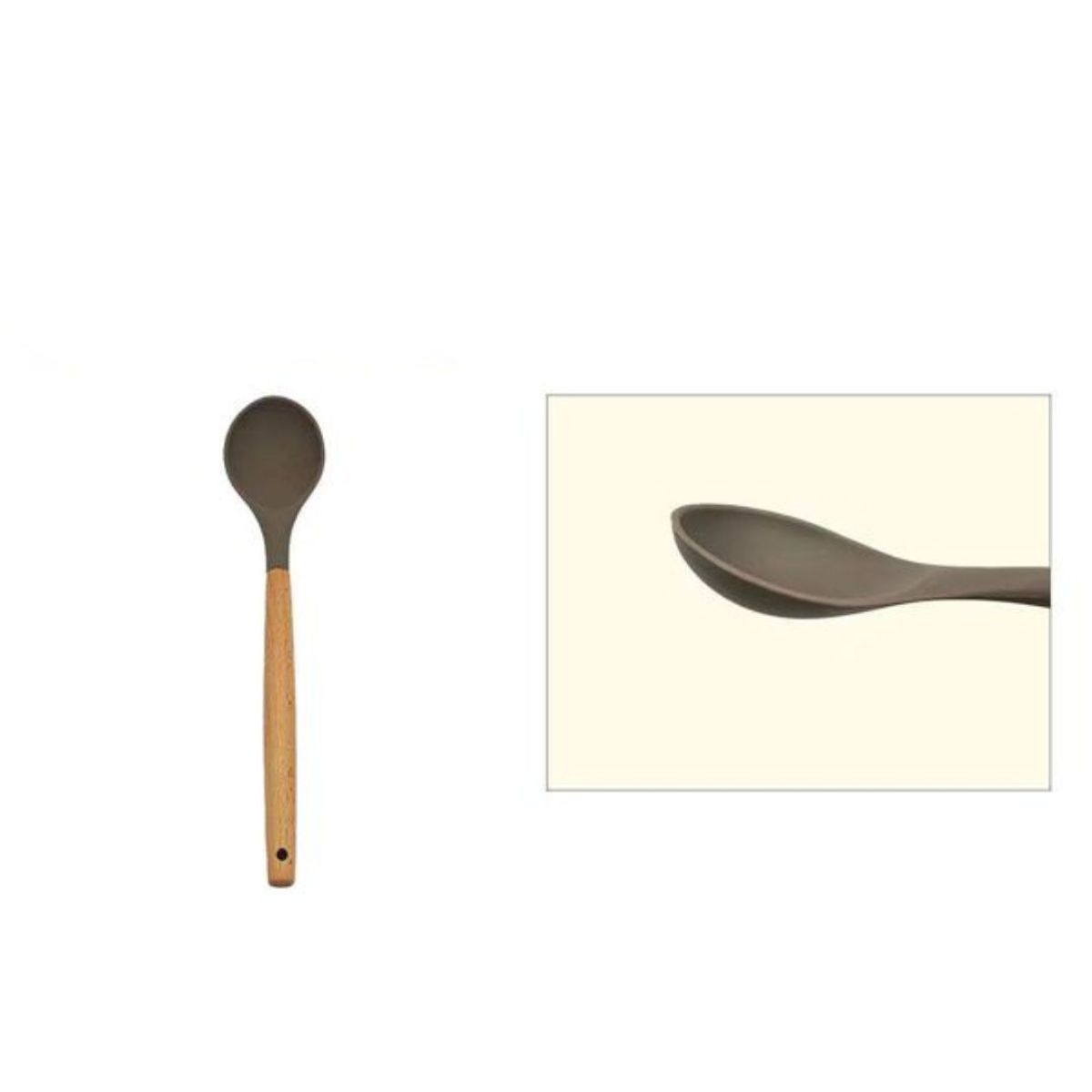 GENERICO - Cucharon gris con efecto madera