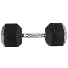 UK TIME - MANCUERNA HEXAGONAL GOMA CROMADA 10KG