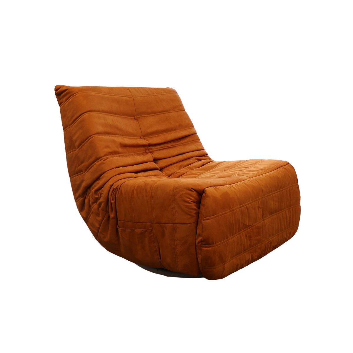 BROOKMAN - Poltrona Dortment Naranjo Microfibra Tipo Togo – 80 x 100 x 85 cm