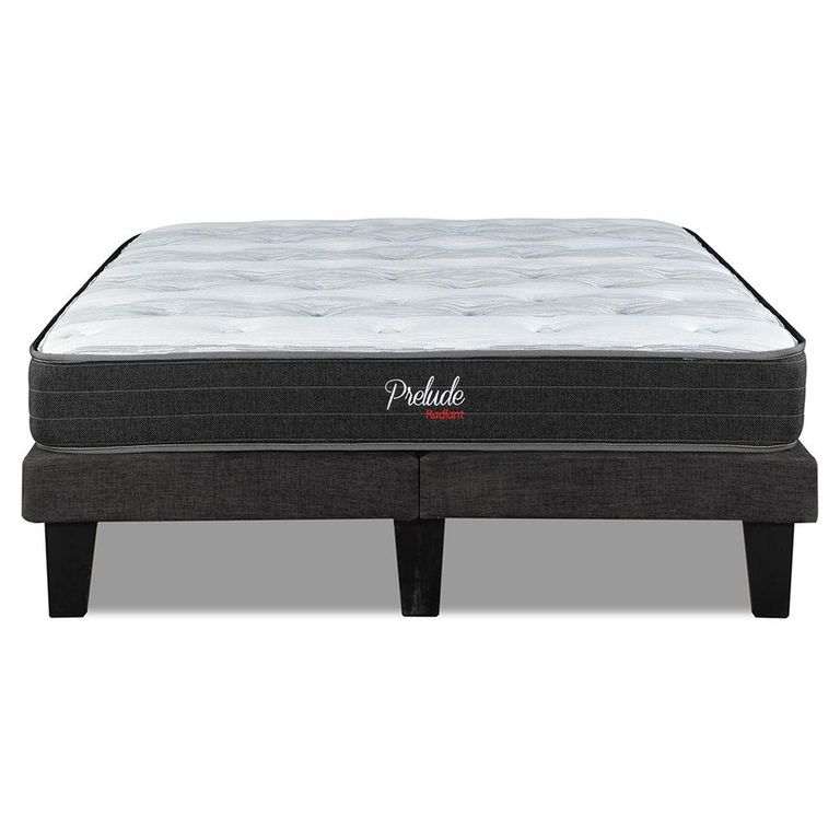 Cama Europea Prelude Radiant 2 Plazas Base dividida Negro CEP20