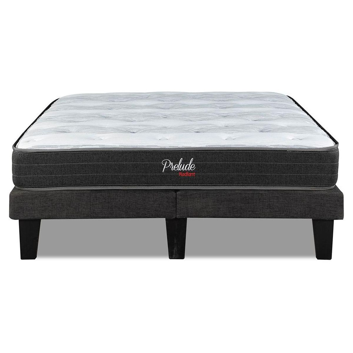 MOVELARIA - Cama Europea Prelude Radiant 2 Plazas Base dividida Negro CEP20