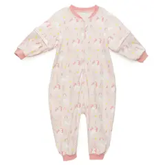 TU SAQUITO - Saco de dormir bebé TOG 0.5 calor piernas y pies Niña Rosa
