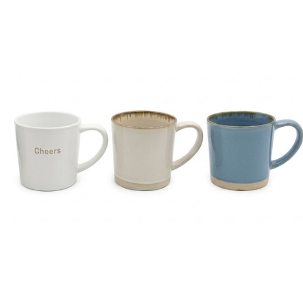 GENERICO - Taza de Cerámica 350ml  - Estilo Artesanal Texturizado Gres