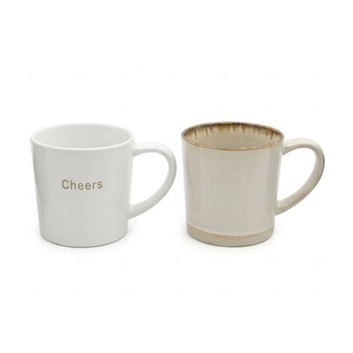 GENERICO - Taza de Cerámica 350ml  - Estilo Artesanal Texturizado Gres