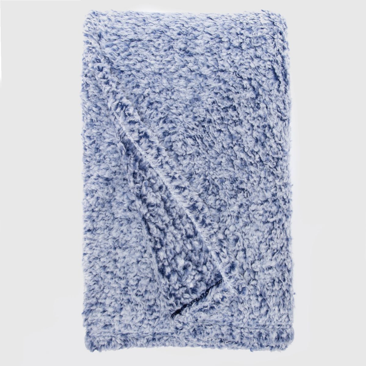 ZAHR - MANTA SHERPA ESTAMPADA AZUL