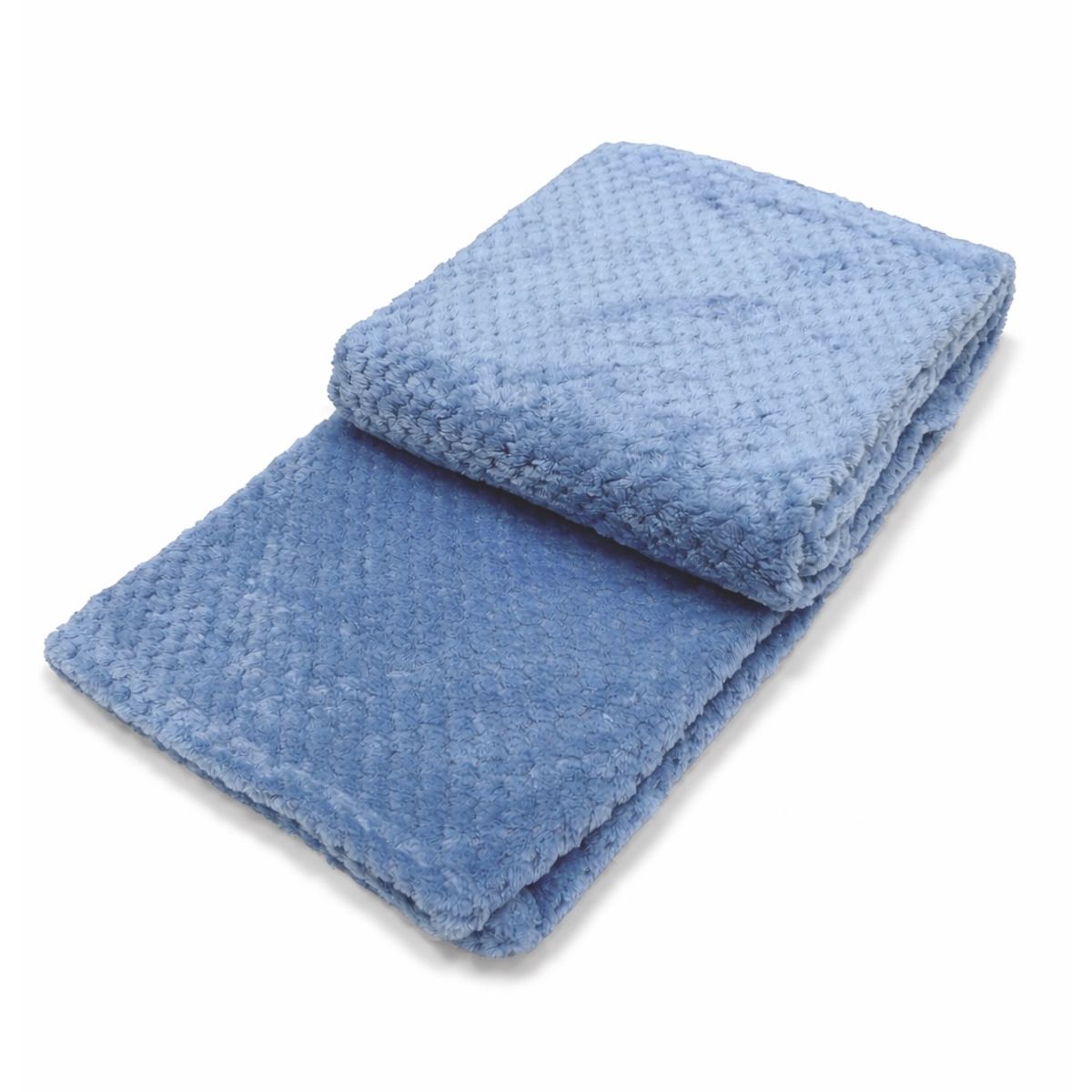 ZAHR - MANTA JACQUARD BOUCLE AZUL