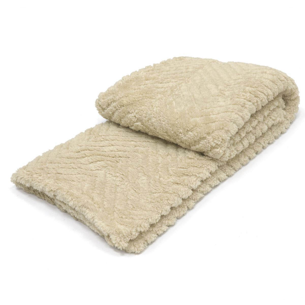 ZAHR - MANTA JACQUARD SHERPA  BEIGE