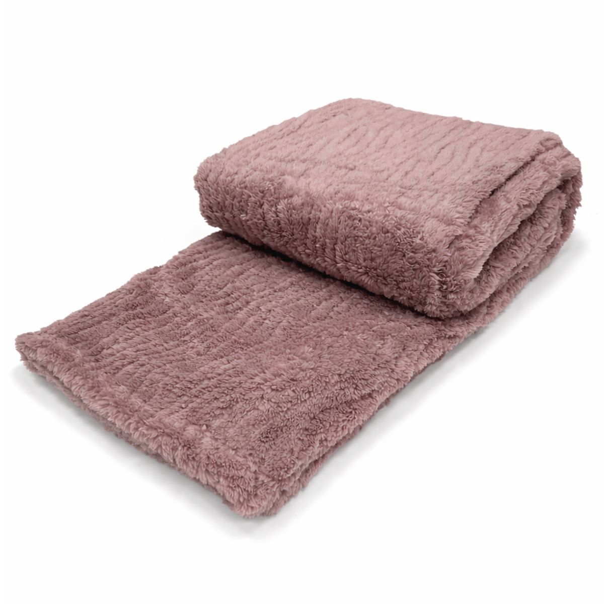 ZAHR - MANTA JACQUARD SHERPA  PALO ROSA