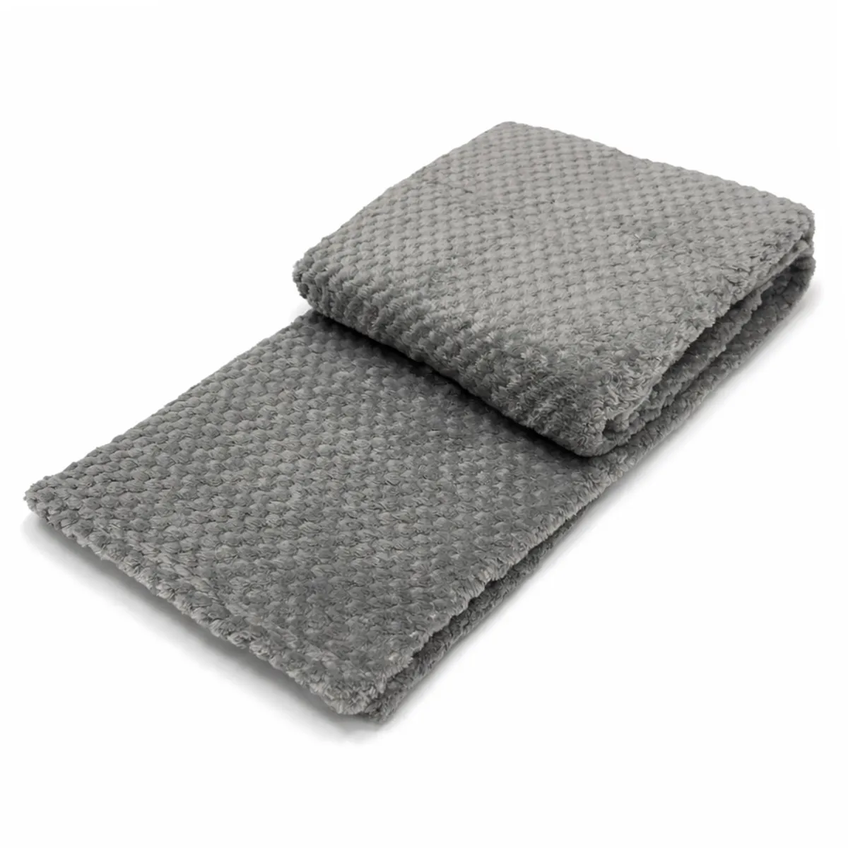 ZAHR - MANTA JACQUARD BOUCLE GRIS