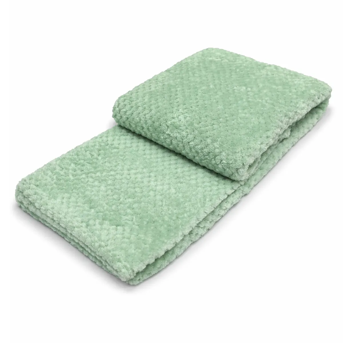 ZAHR - MANTA JACQUARD BOUCLE VERDE