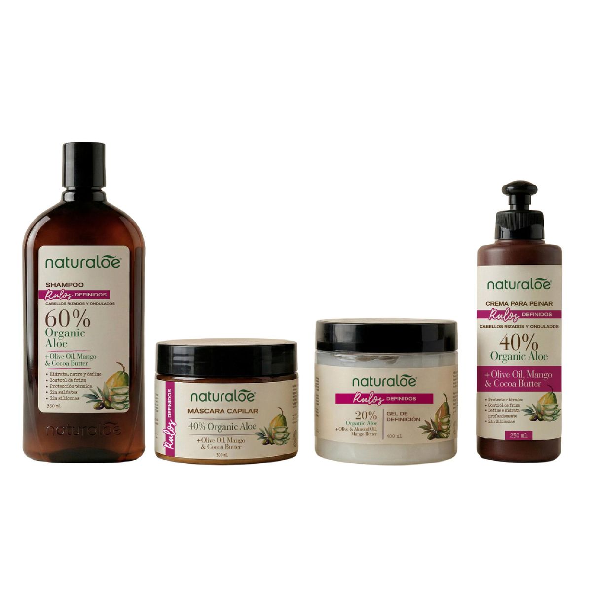 NATURALOE - Set Linea Completa Rulos Definidos Naturaloe