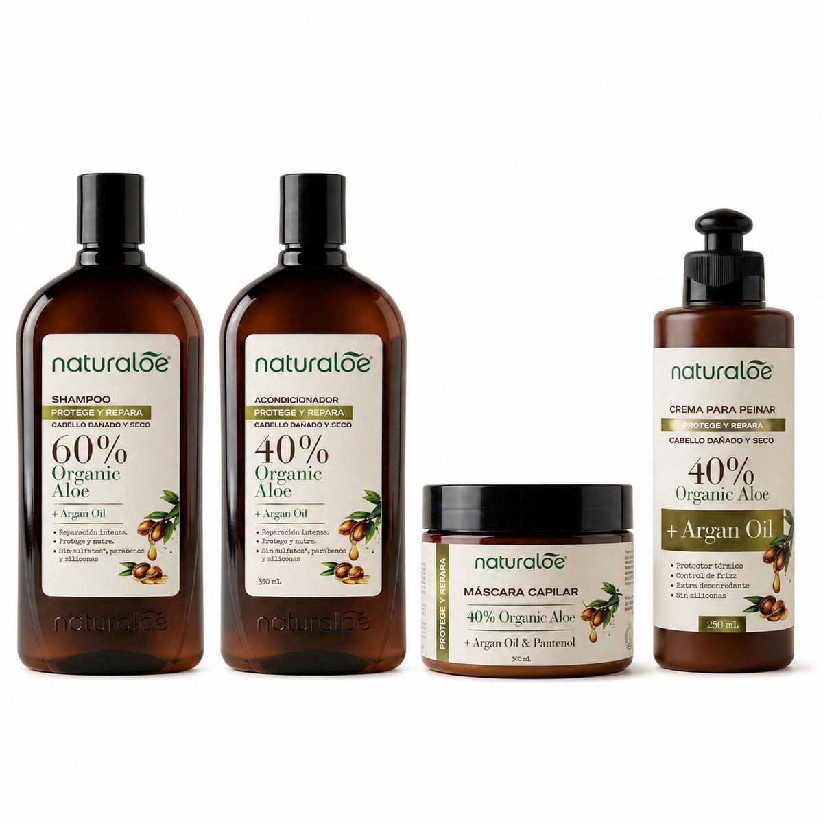 NATURALOE - Set Línea Completa Protege y Repara Naturaloe