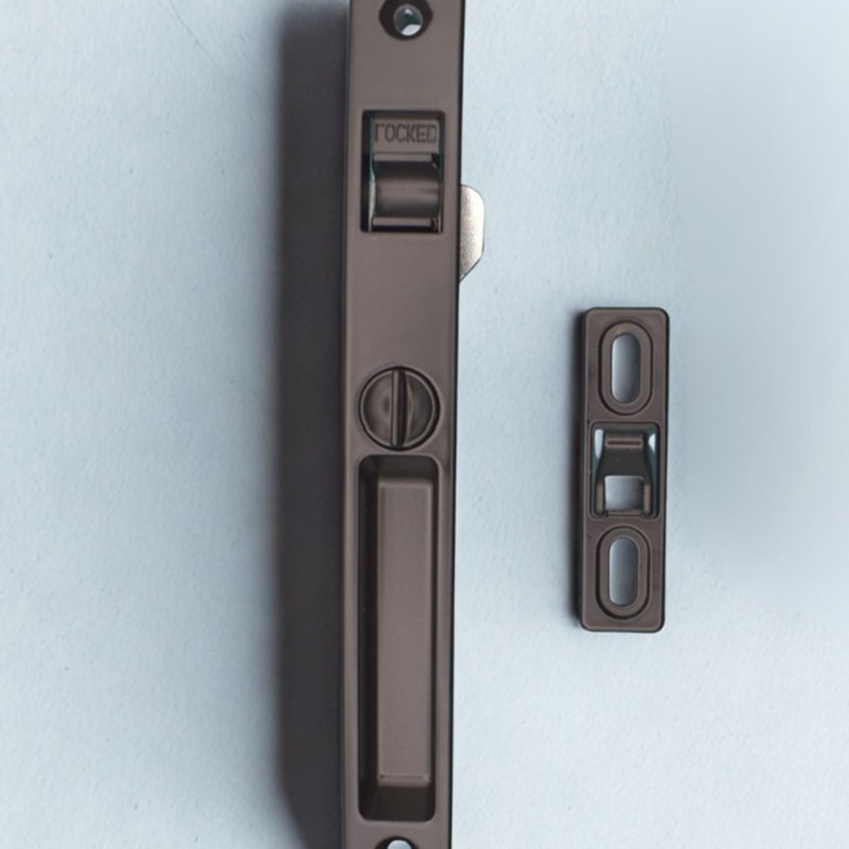 GENERICO - Set 2 Cierre Pestillo Lateral Open Lock Medio - Seguro para Ventana de Aluminio