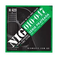 NIG - Set de Cuerdas Guitarra Acústica Metálica 10-47 N420