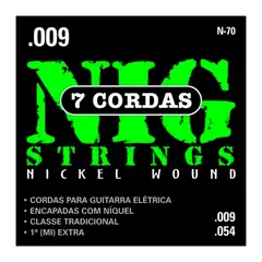 NIG - Set de 7 Cuerdas Guitarra Eléctrica 09-54 N70