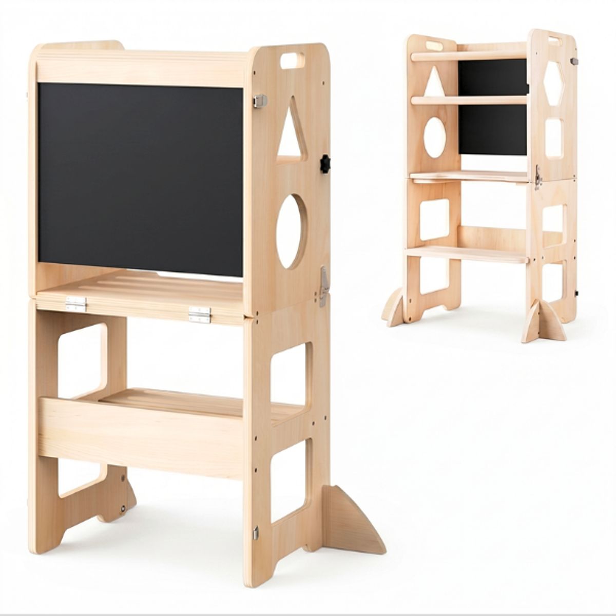 GENERICO - Torre De Aprendizaje Montessori Tablero Infantil 3 En 1