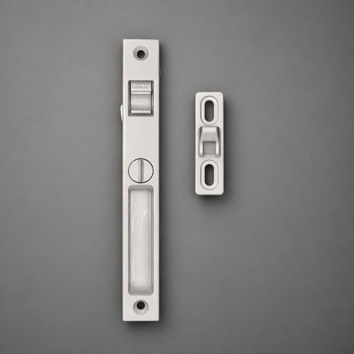 GENERICO - Set 2 Cierre Pestillo Lateral Open Lock Medio - Seguro para Ventana de Aluminio