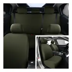 GENERICO - Cubreasiento Liso De Auto 3 Piezas