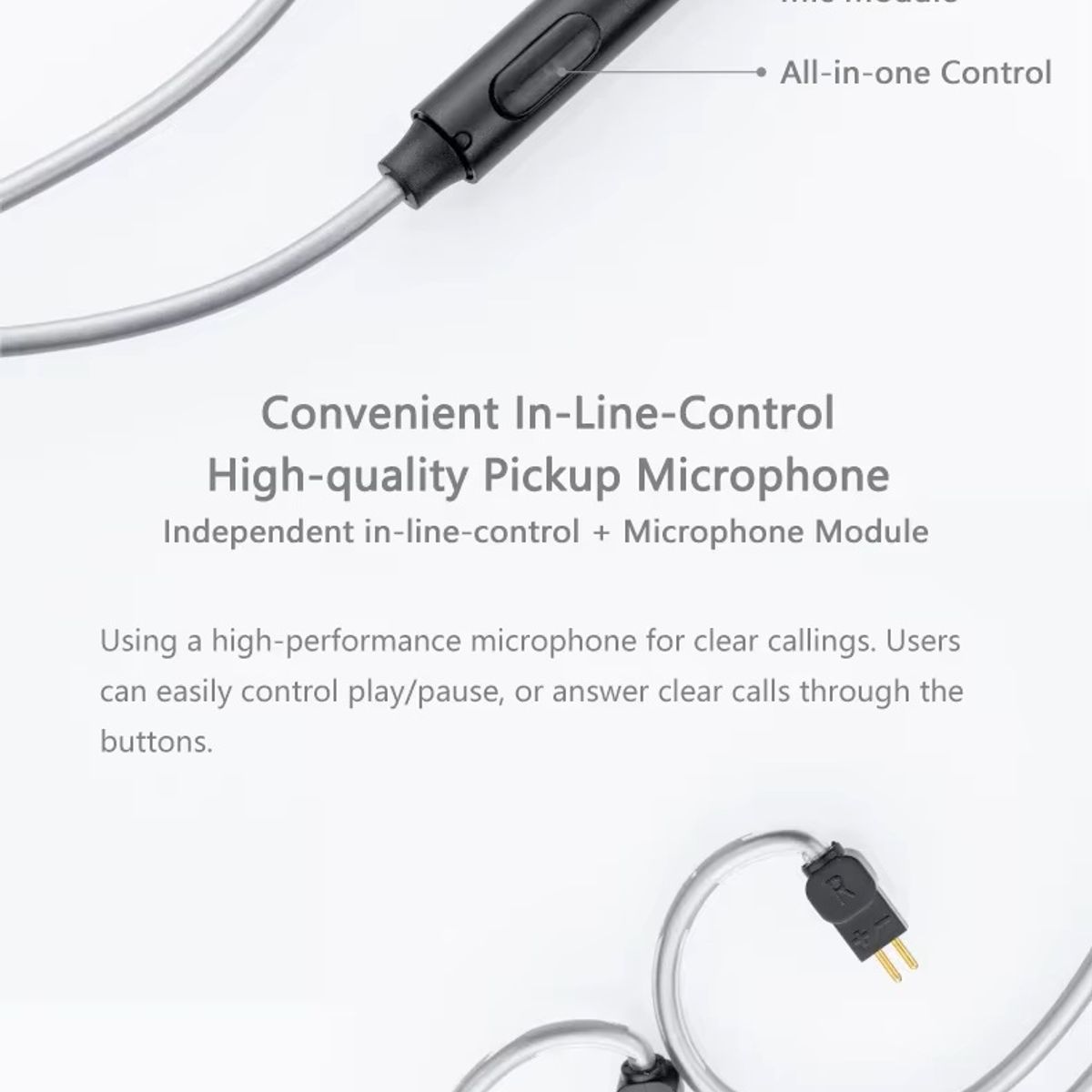 GENERICO - MoonDrop MC1 Cable de auriculares