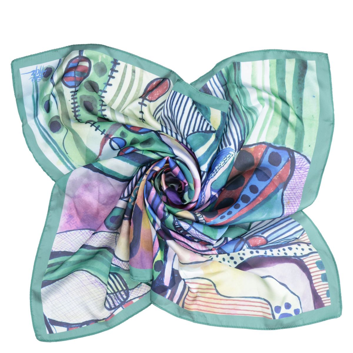 POLLINI - Pañuelo Casual Mujer Verde Pollini