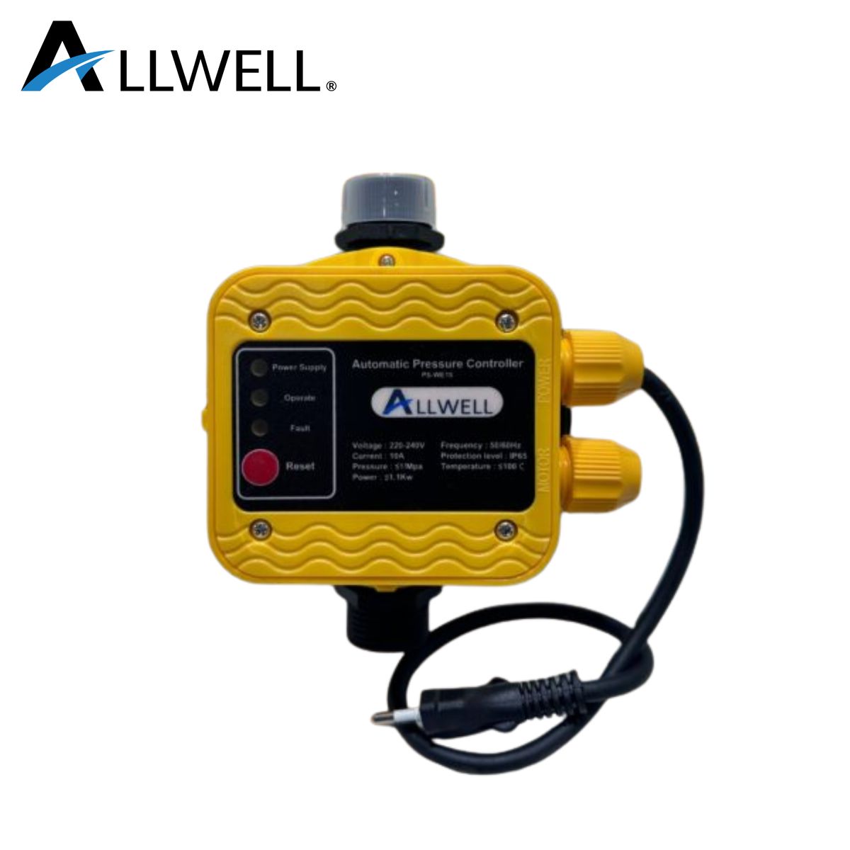 ALLWELL - CONTROLADOR ELÉCTRICO DE PRESIÓN - CONTROL PRESS ALLWELL 1.5 HP REGULABLE