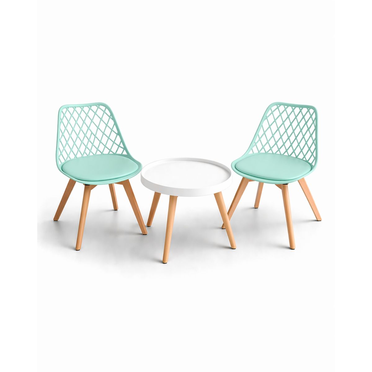 HABITA2 CHILE - Set de Mesa y 2 Sillas Magic Tulip Mesh