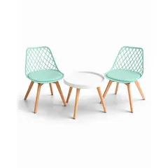 HABITA2 CHILE - Set de Mesa y 2 Sillas Magic Tulip Mesh