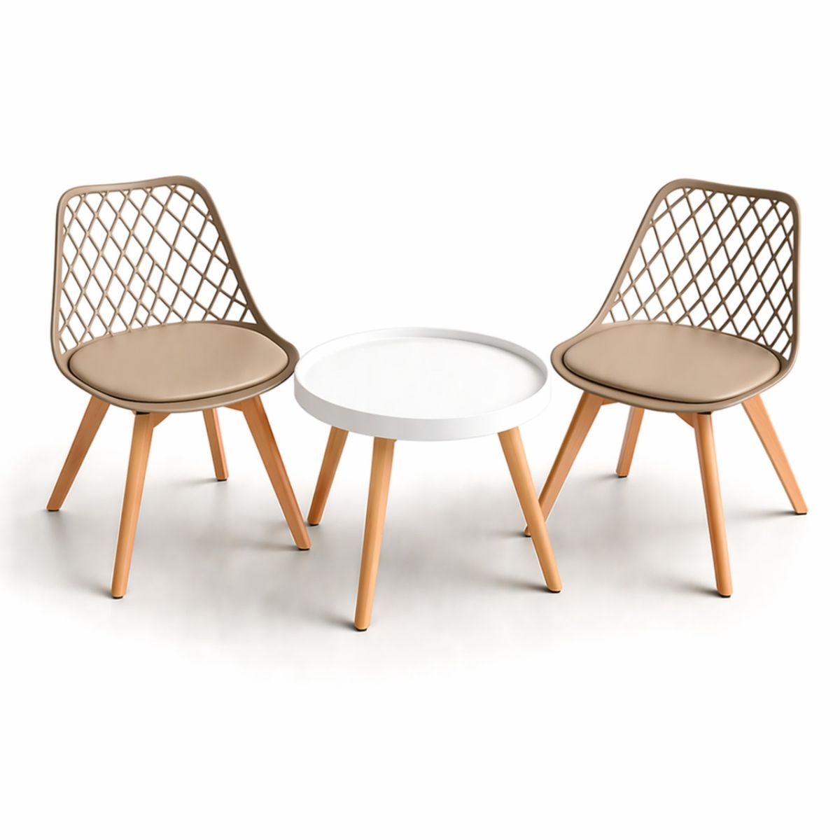 HABITA2 CHILE - Set de Mesa y 2 Sillas Magic Tulip Mesh