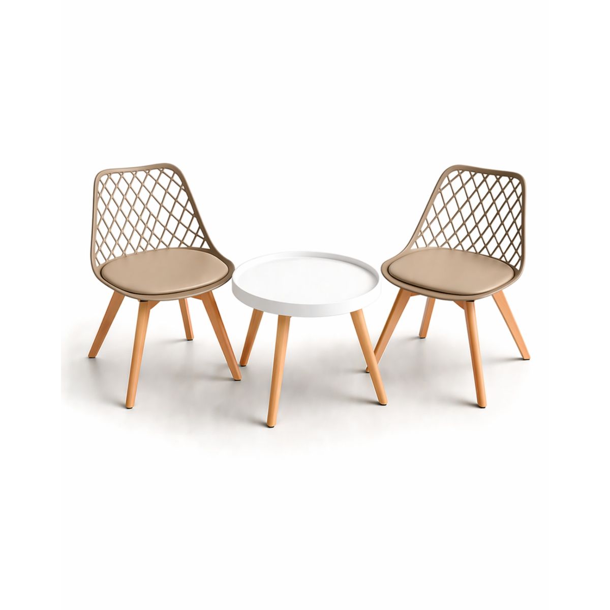 HABITA2 CHILE - Set de Mesa y 2 Sillas Magic Tulip Mesh