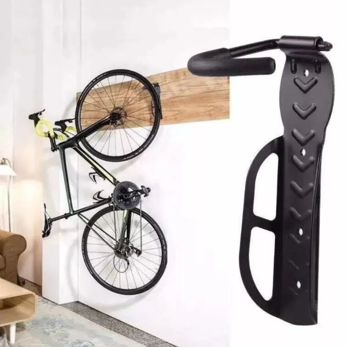 GENERICO - Soporte Porta Bicicleta Para Muralla Colgador De Bicicleta
