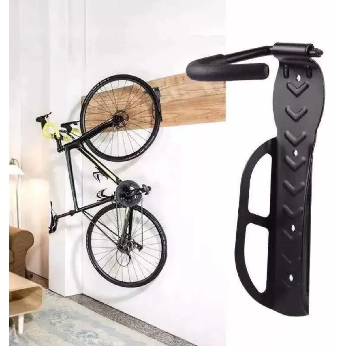 GENERICO - Soporte Porta Bicicleta Para Muralla Colgador De Bicicleta