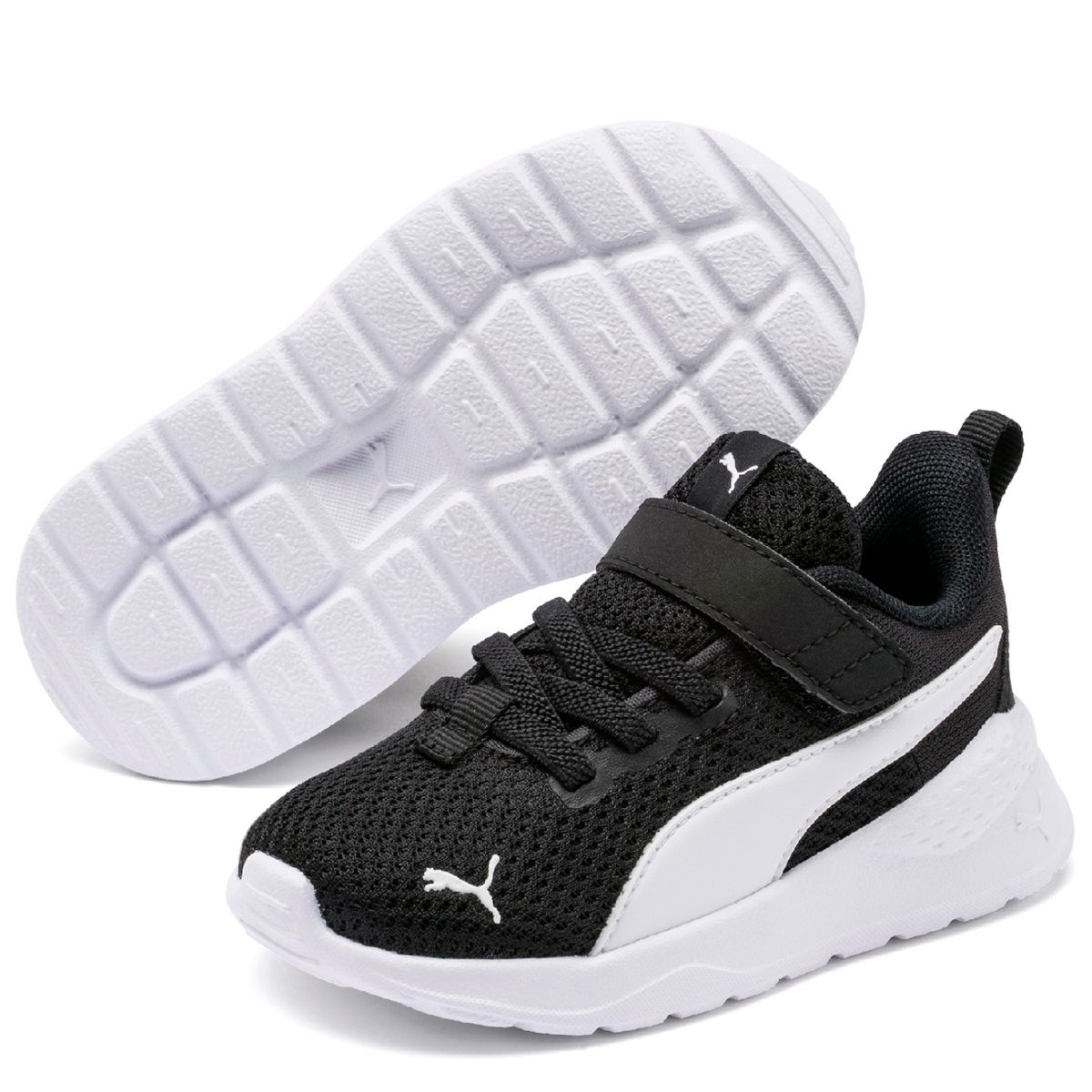 PUMA - Zapatilla Urbana Unisex Negro (21 a 27) Puma