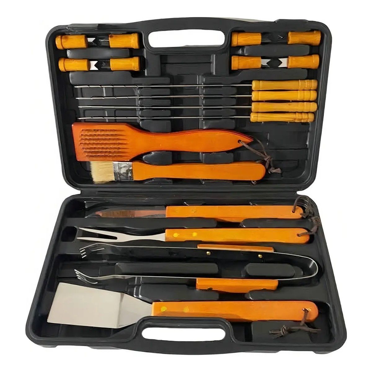 GENERICO - Set Parrilleros Asado Maleta 18 Piezas BELUG