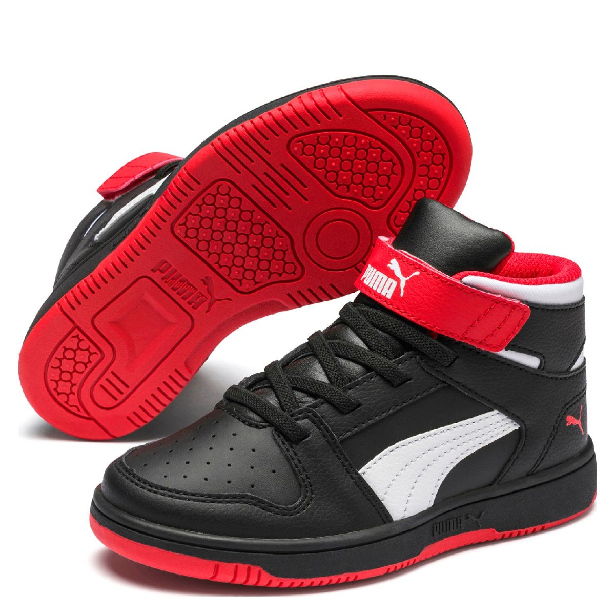 PUMA - Rebound Layup Sl Zapatilla Urbana Niño Negro Puma