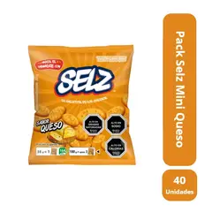 ARCOR - Pack 40 unidades Galletas Mini Selz Queso 35 Gr c/u