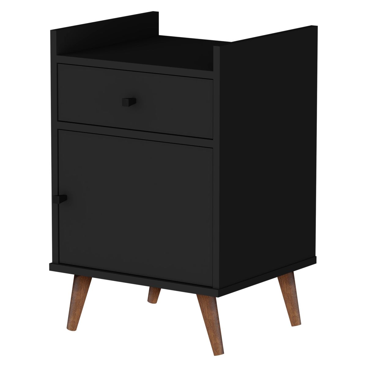 BE DESIGN - Velador Con Puerta Be Negro Be Design