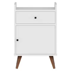BE DESIGN - Velador Con Puerta Be Blanco