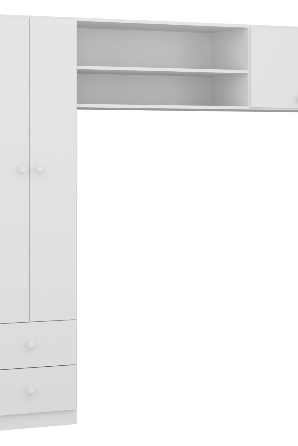 KIDSCOOL - Ropero 2 Puertas Blanco Essencial Kidscool