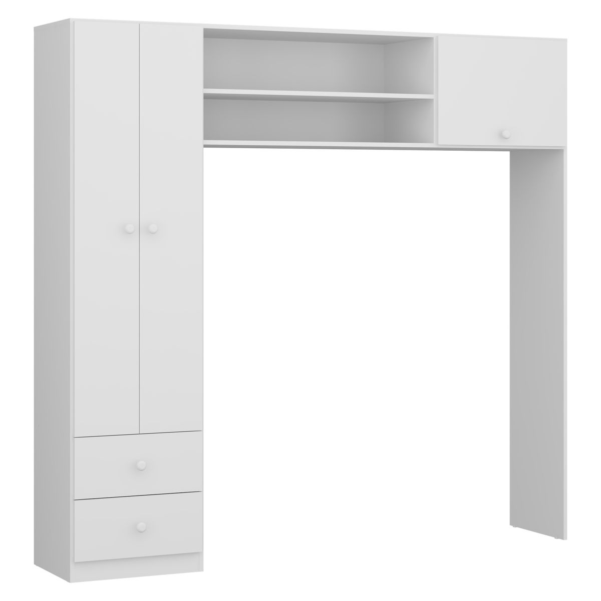 KIDSCOOL - Ropero 2 Puertas Blanco Essencial Kidscool