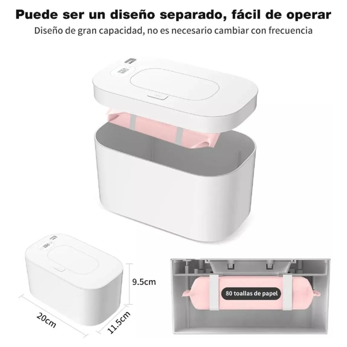 GENERICO - Calentador Toallitas Húmedas para Bebes Calefactor Portátil