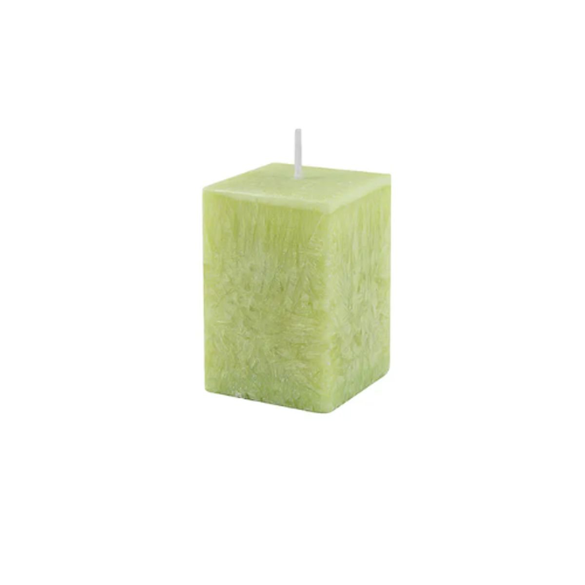 GENERICO - Set 6 Vela Aromática Bloque 10 cm Color Verde