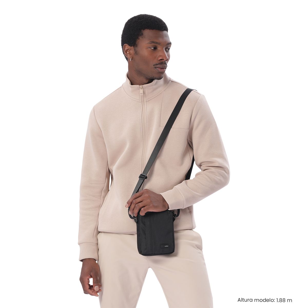 TOTTO - Bolso para Hombre Balao 3.0 tipo Crossbody Pequeño Negro
