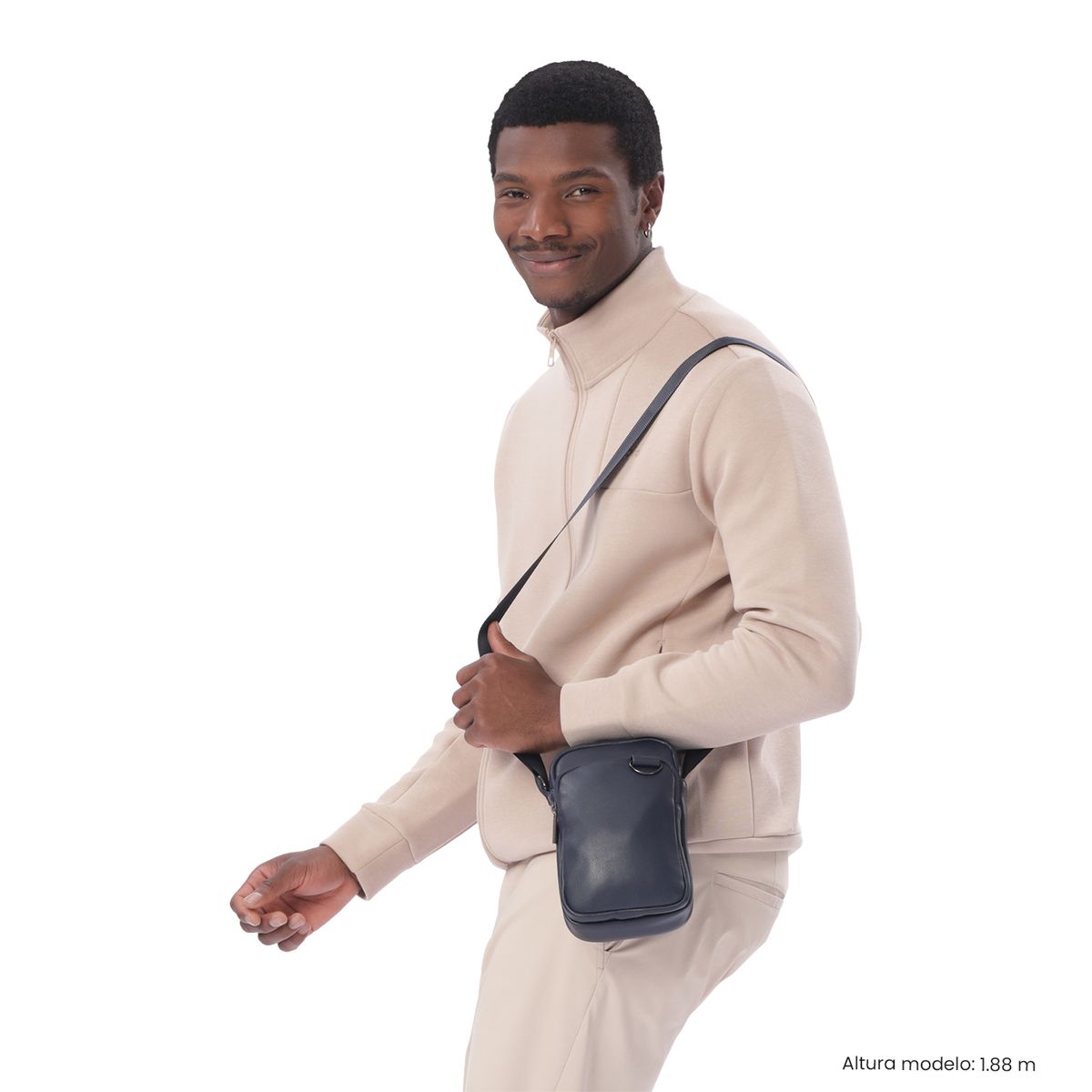 TOTTO - Bolso para Hombre Indi tipo Crossbody Pequeño Azul