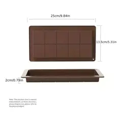 GENERICO - Molde Chocolate Dubai Molde Barra De Chocolate De Silicóna