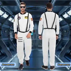 GENERICO - Set disfraz Astronauta espacial + gafas para adulto talla S